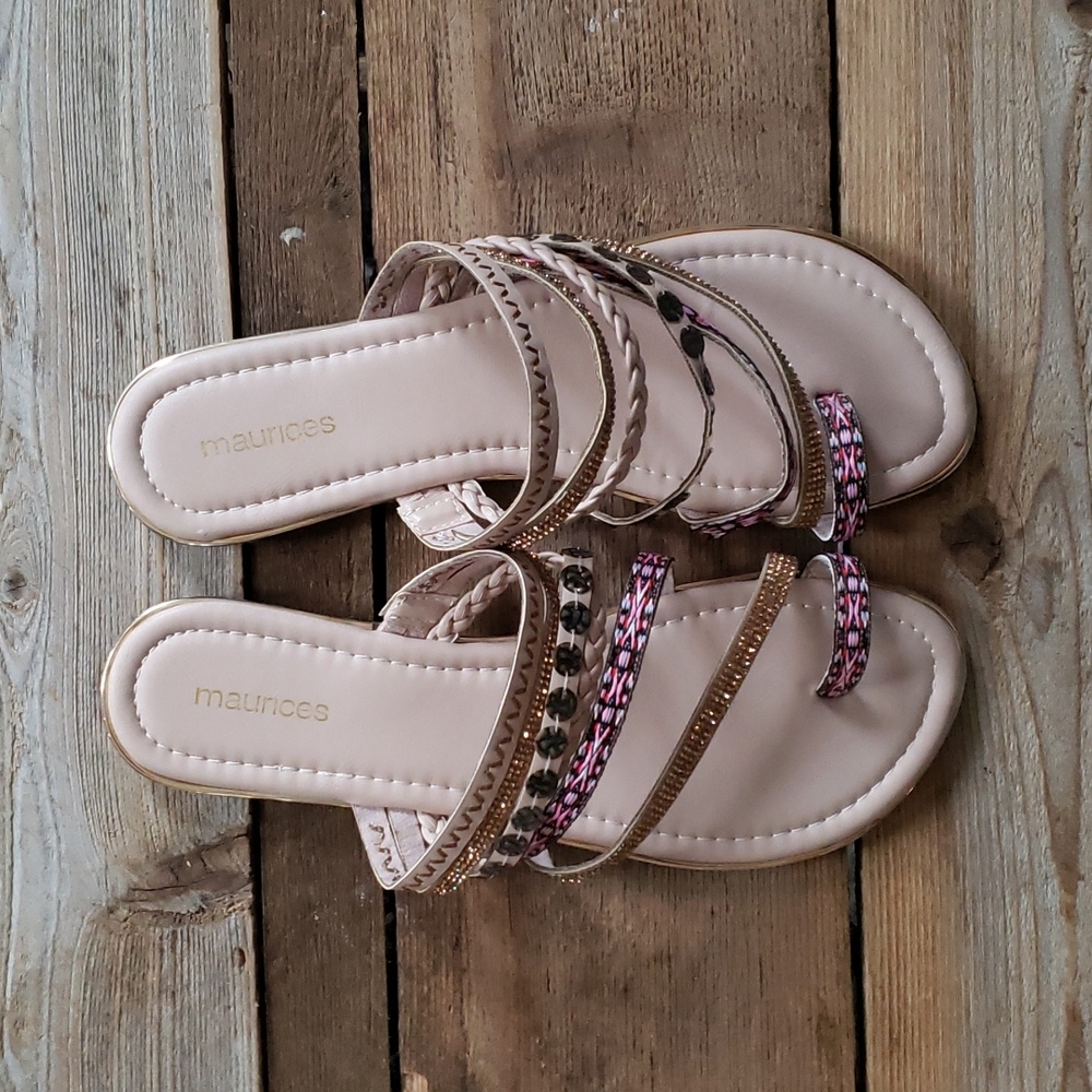 Maurices Libby Toe-ring Strappy Sandals size 9